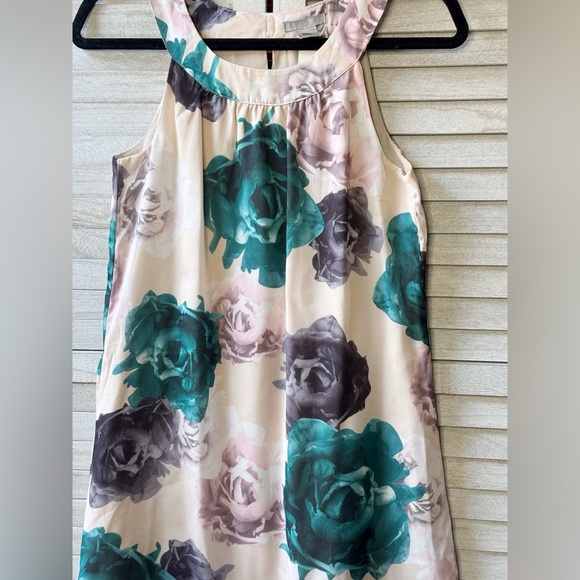 H&M Pink and Cream Sleeveless Floral Dress. Lined. Size 6. Great Condition - Picture 11 of 13